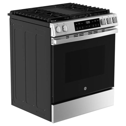 30 in. 5-Burners Slide-In Gas Range in Stainless Steel with Crisp Mode