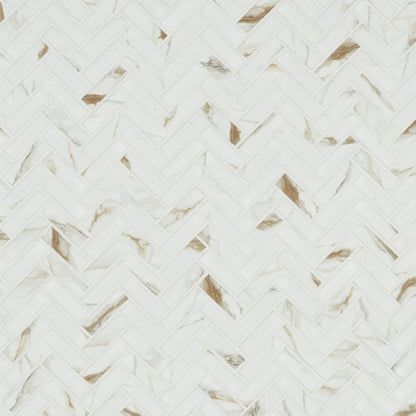 Calacatta Gold Matte Herringbone