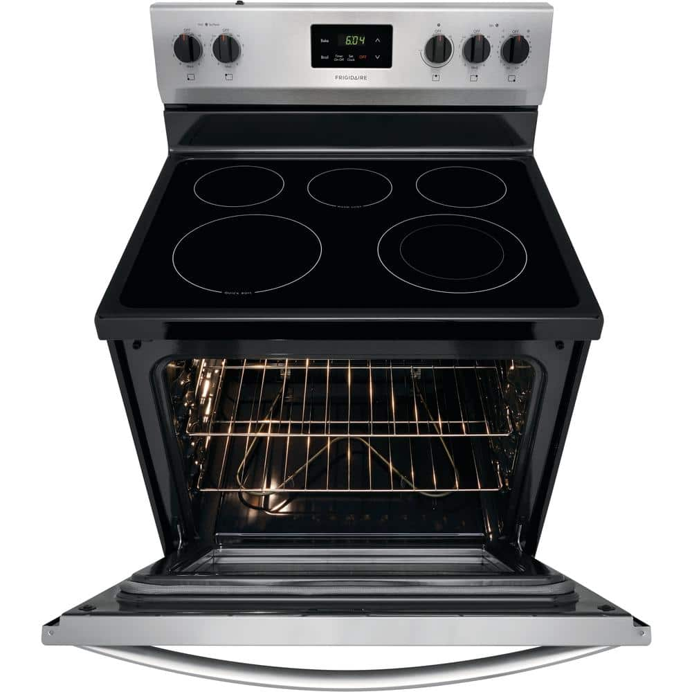 30 in. 5 Element Freestanding Electric Range in Stainless Steel