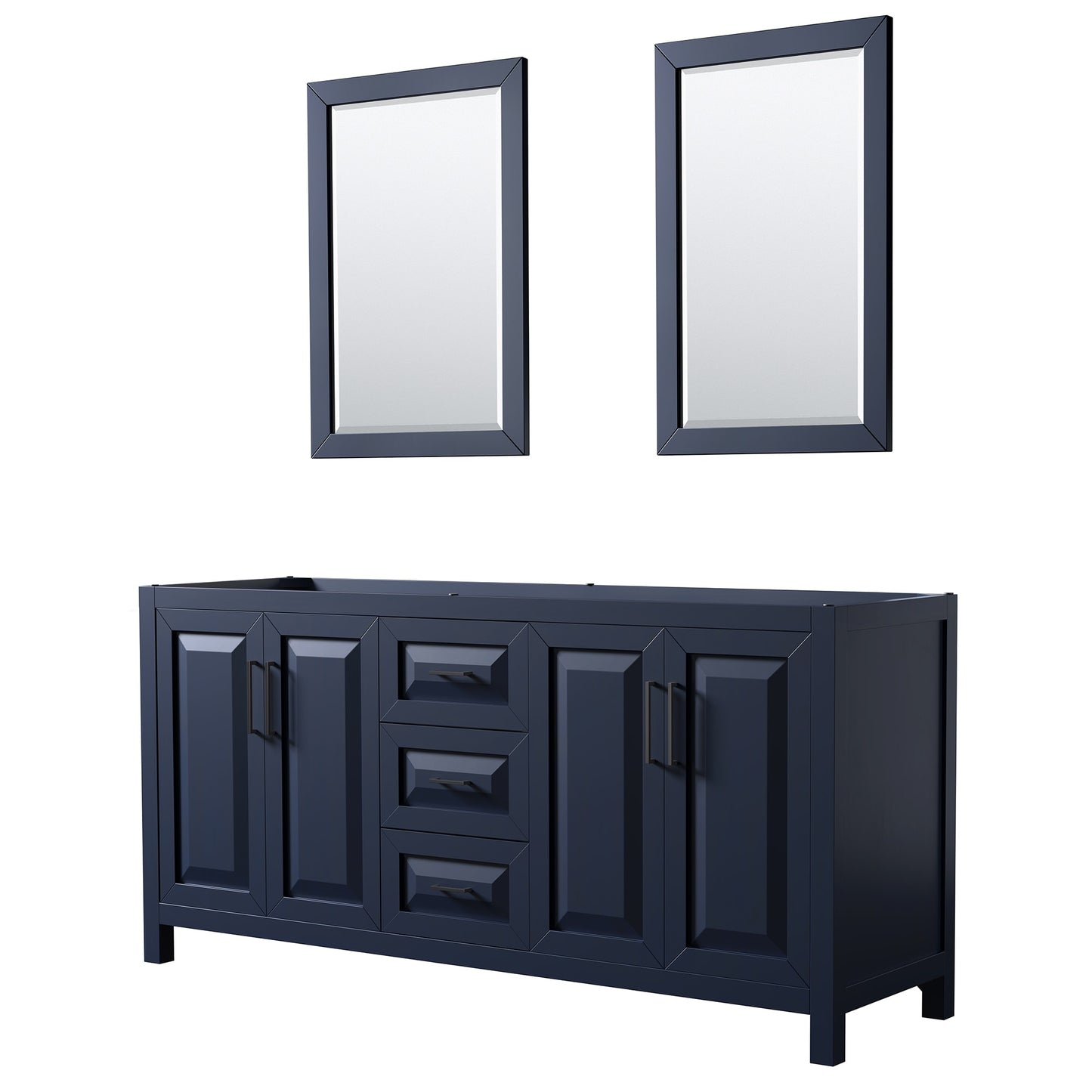 Daria Double Bathroom Vanity - 71W x 35H x 21.5D