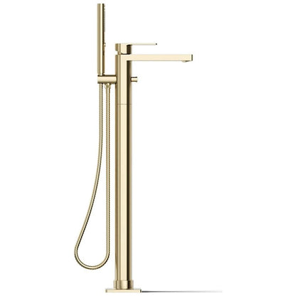 Parallel Floor Mounted Tub Filler - Includes Hand Shower