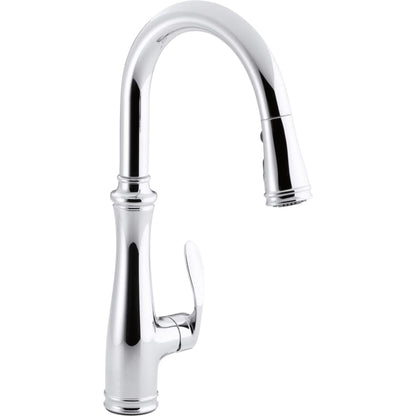 Bellera Pull-Down Kitchen Faucet with DockNetik Secure Docking System and Pull-Down 3-Function Sprayhead Featuring Sweep Spray Technology