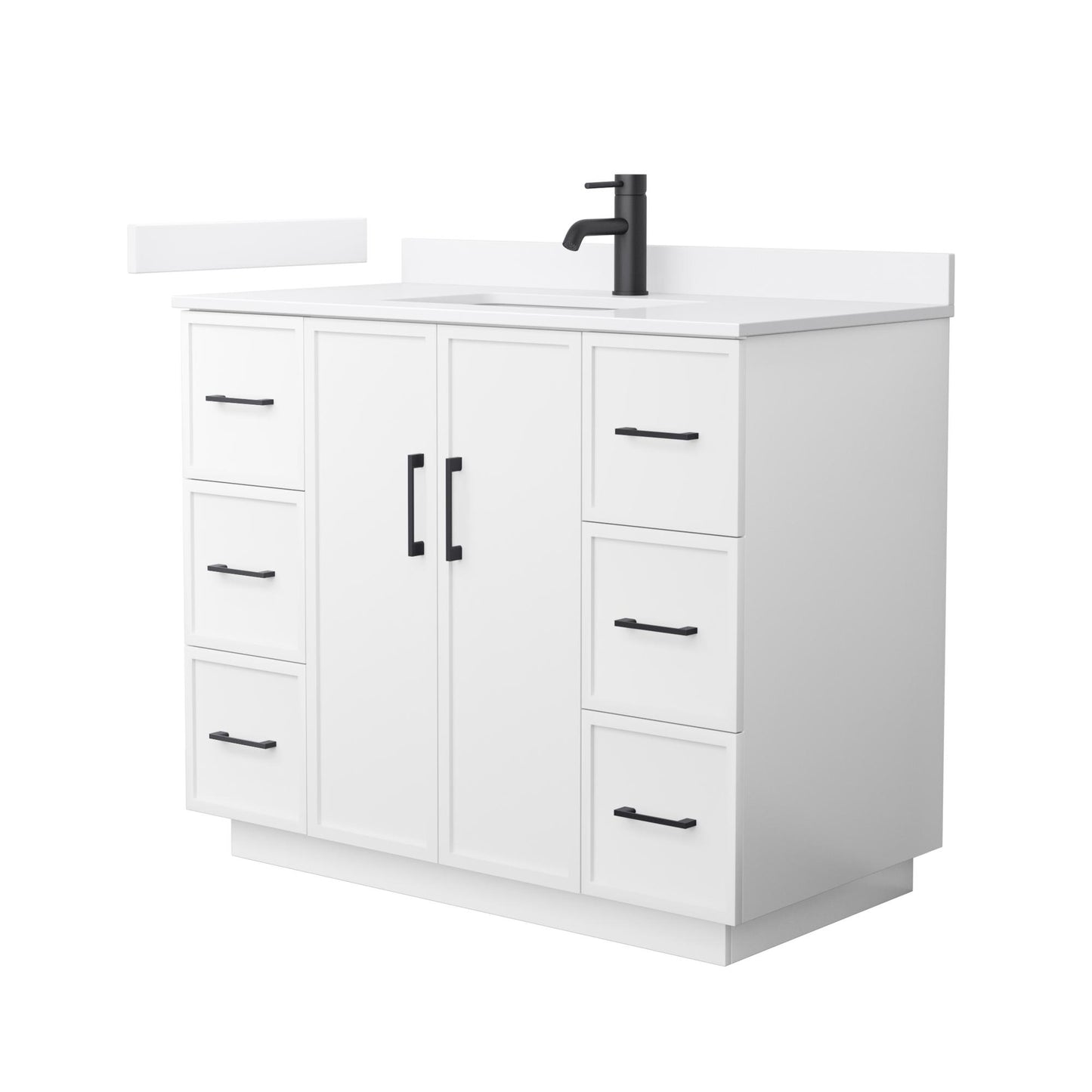 Elan Single Bathroom Vanity with Toe Kick - 42W x 35H x 22D
