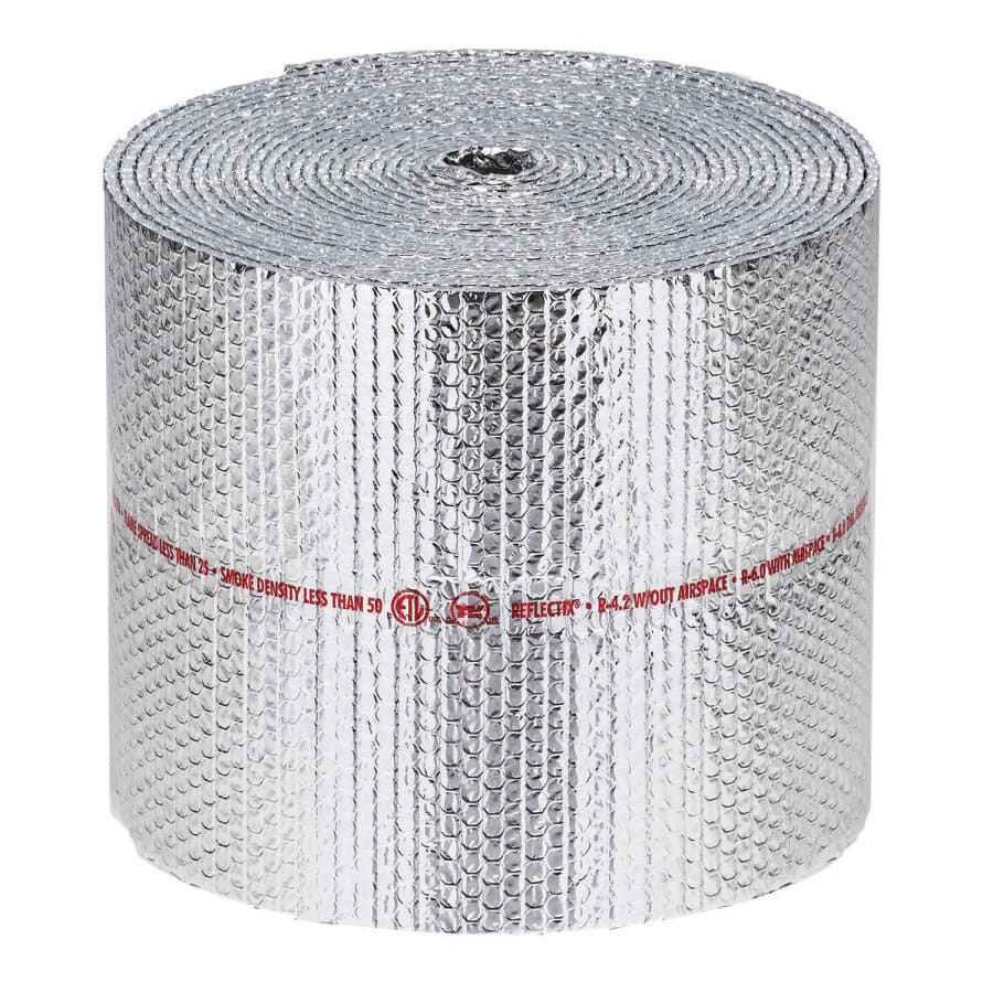Bubble Wrap Insulation, 12 in W, 50 ft L, 5/16 in THK