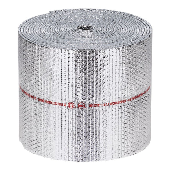 Bubble Wrap Insulation, 12 in W, 50 ft L, 5/16 in THK