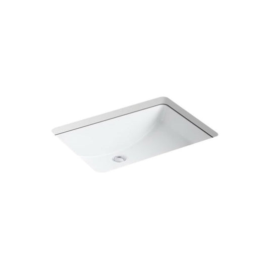 Ladena® Under Mount Lavatory Sink, ADA, 23-1/4 x 16-1/4 x 8-1/8 in, Vitreous China, White