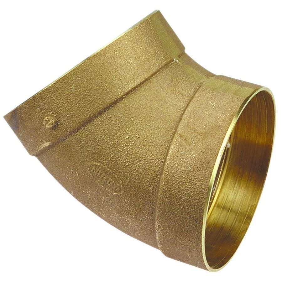 DWV 45 deg Elbow, 4 in, C, Copper