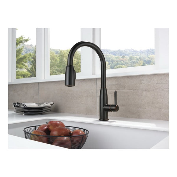 Kitchen Faucet, Deck Mount, ADA, 1 Lever Handle, 1 or 3-Hole, Oil Rubbed Bronze