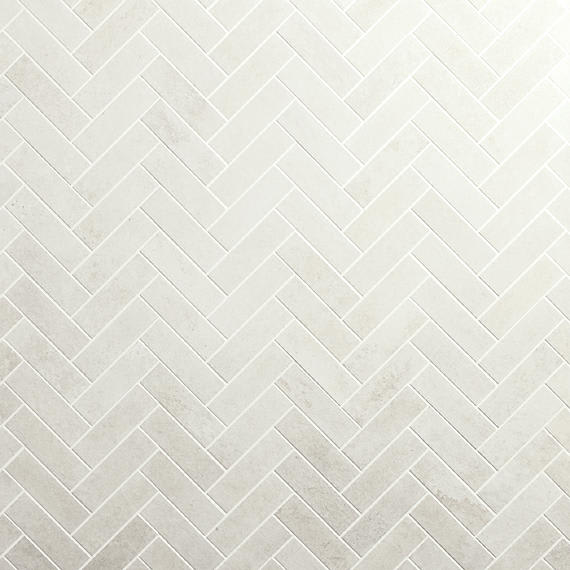 Prime White Herringbone 1X3 Matte