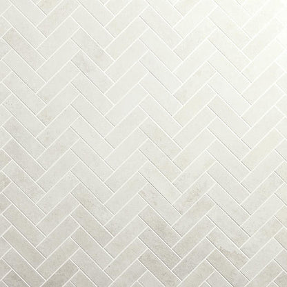 Prime White Herringbone 1X3 Matte