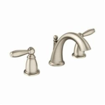 Brantford™ Widespread Lavatory Faucet, ADA, 2 Handle, 3-Hole, 1.2 gpm, Brushed Nickel