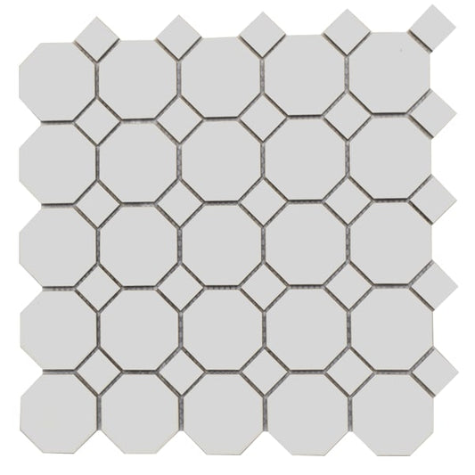 MG WHITE 12X12 OCT MOSAIC