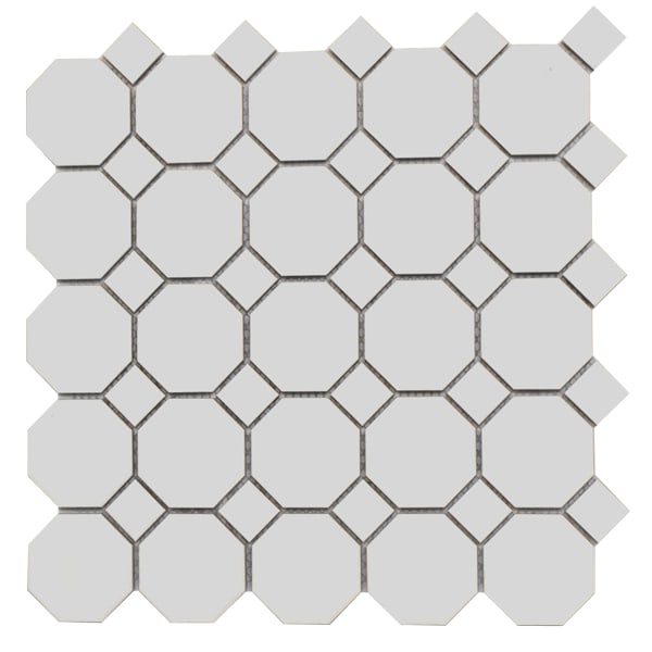 MG WHITE 12X12 OCT MOSAIC