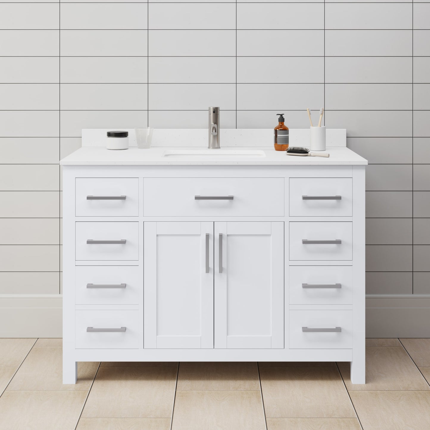 Beckett Single Bathroom Vanity - 48W x 35H x 22D