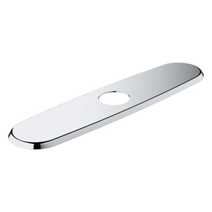 Escutcheon, 10 in L, Polished Chrome