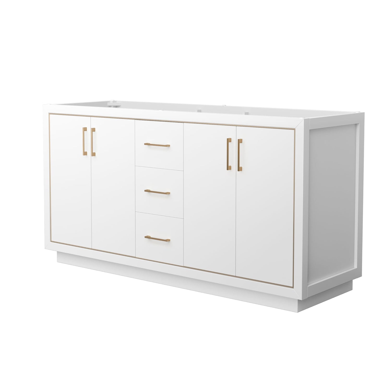 Icon Double Bathroom Vanity - 65.25W x 34.25H x 21.75D