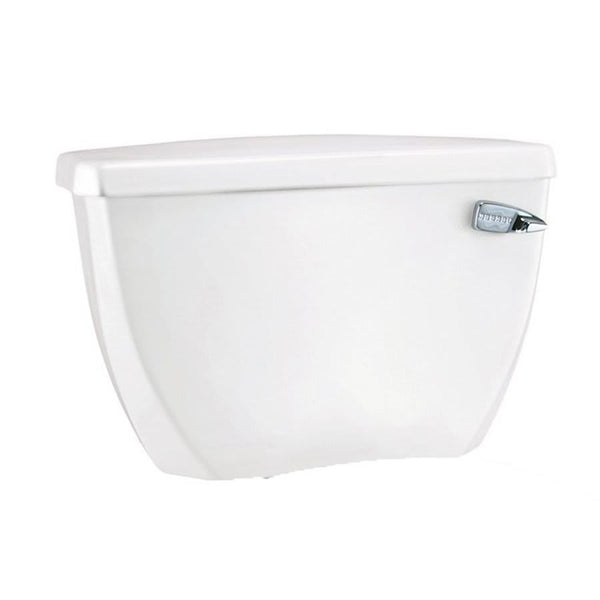 Ultra Flush® Toilet Tank, Bowl Mount, 12 in Rough, Right Hand Lever, 1 gpf, White