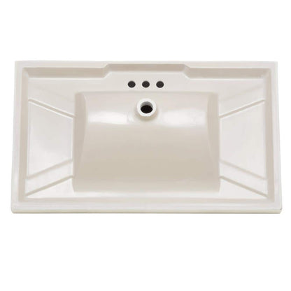 37 in. W x 22 in. D Cultured Marble White Rectangular Single Sink Vanity Top in White