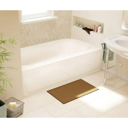 Aloha Alcove Tub, ADA, 60 x 30 x 14-1/4 in, Left Hand Drain, White