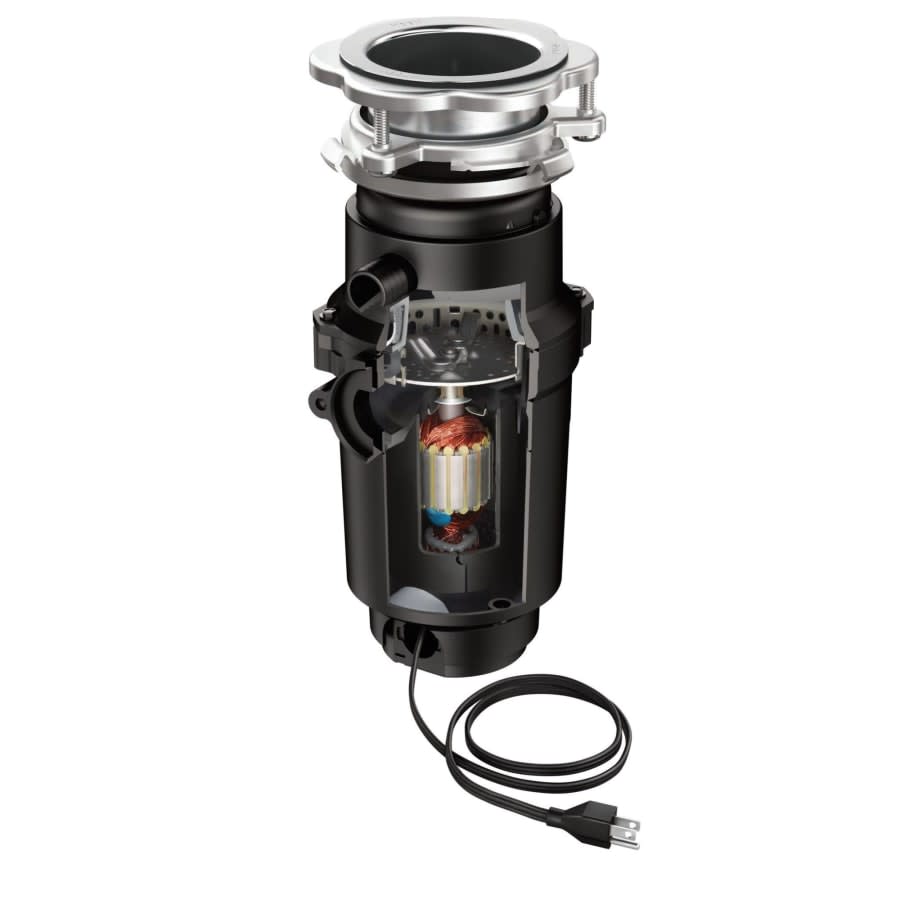 GX Pro 1/3 HP Continuous Garbage Disposal with a Vortex Motor and Power cord included.