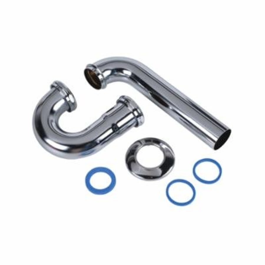 Tubular P-Trap, 1-1/2 in, 17 ga, Polished Chrome