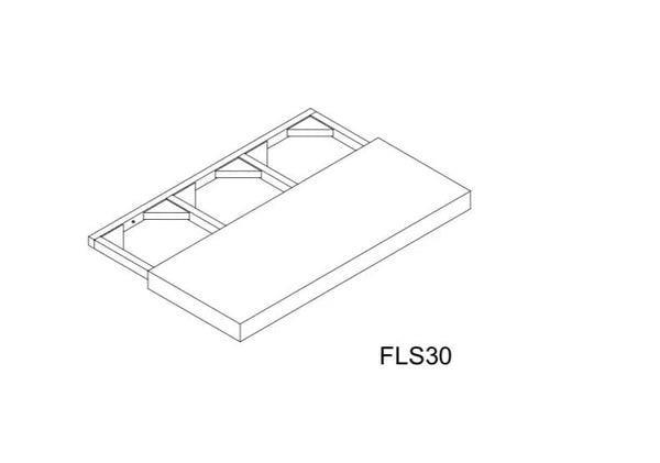 Floating Shelf - 30"W x 2"H x 12"D