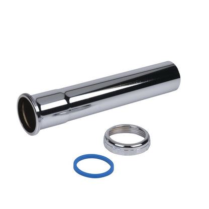 Tubular Extension, 1-1/2 in, Tube x Slip Joint, 20 ga, Chrome