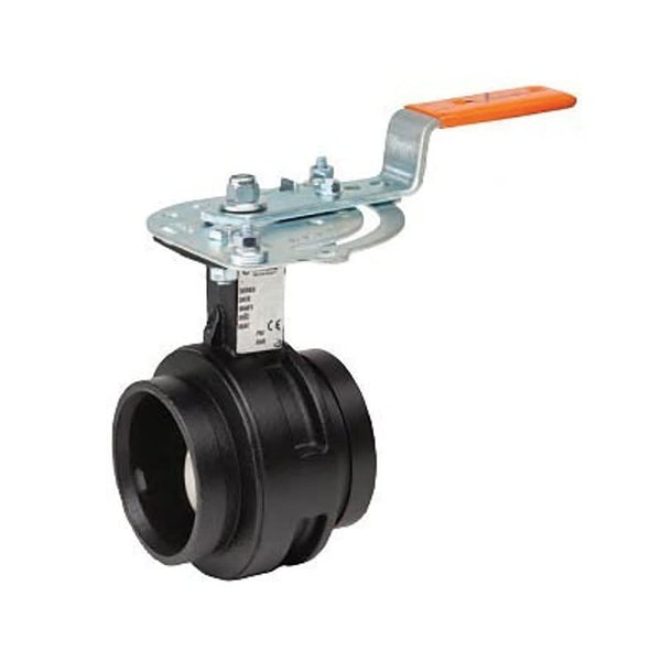 MasterSeal™ 76 Series Butterfly Valve, 4 in, Groove, Ductile Iron Body