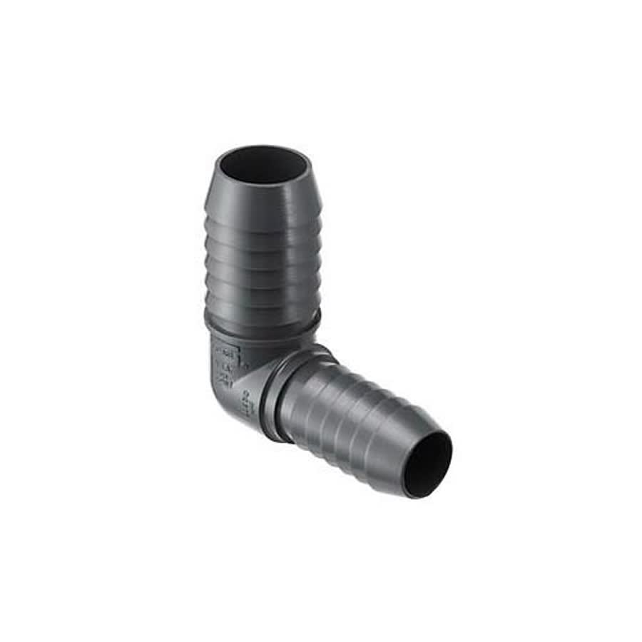 90 deg Elbow, 3/4 x 1/2 in, Insert, PVC