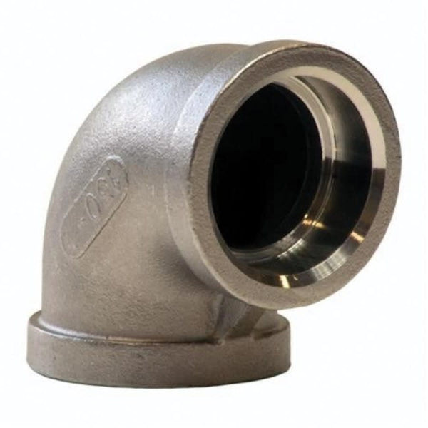 90 deg Elbow, 1/2 in, Socket Weld, 304/304L Stainless Steel, 150 lb