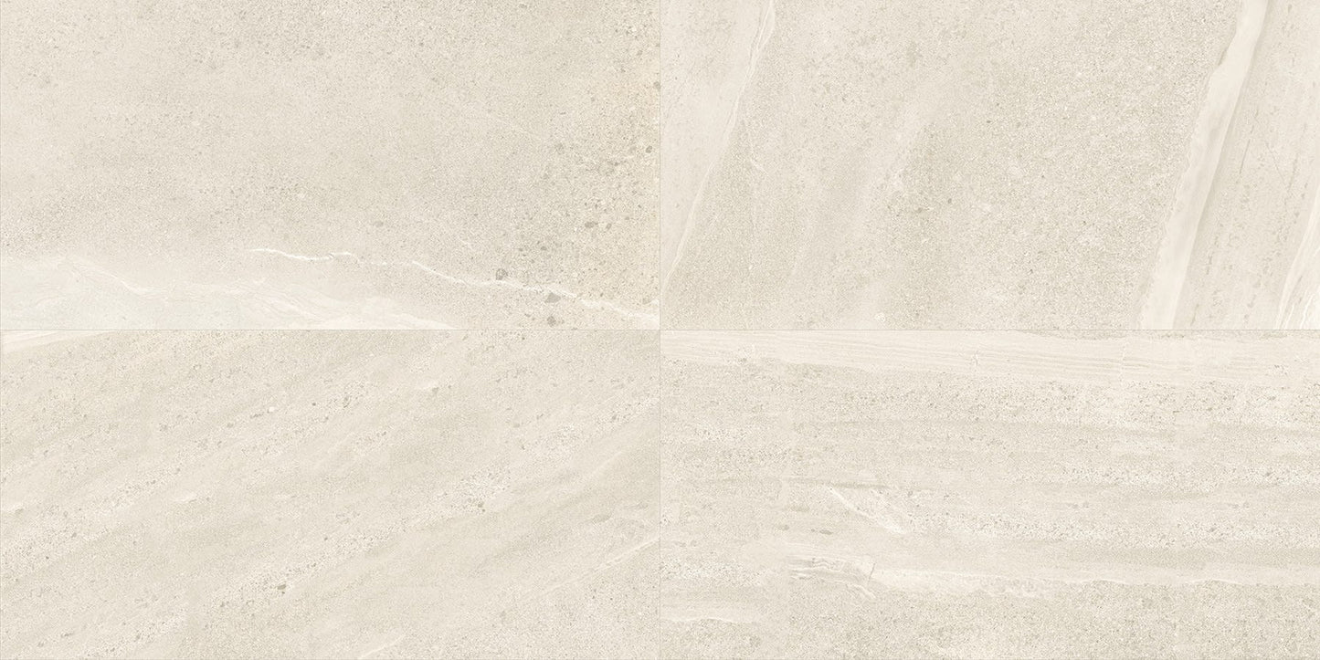 Society Monument White Rectangle 12X24 Polished