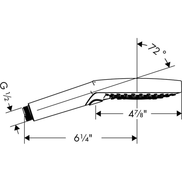 Raindance Select S 2.5 GPM Multi-Function Handshower with Select, Air Power, and Quick Clean Technologies