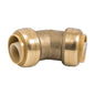 45 deg Elbow, 1 in, Push, Brass
