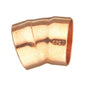 DWV 22.5 deg Elbow, 1-1/4 in, C, Copper
