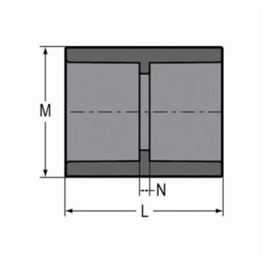 Coupling, 2-1/2 in, Socket, SCH 80/XH, PVC