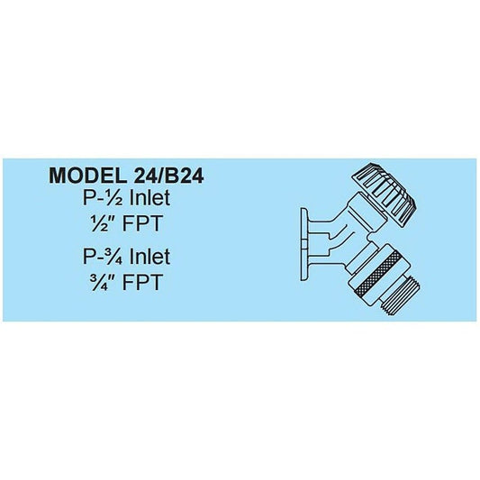 Hose Bibb, 1/2 in Inlet, FNPT, Polished Chrome