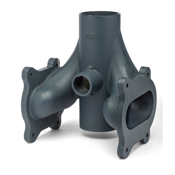 Double Horizontal Closet Carrier Fitting, 4 in, 500 lb, Cast Iron