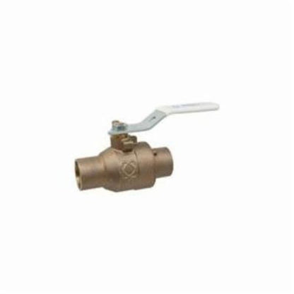 2-Piece Ball Valve, 1-1/2 in, C, Full Port, Bronze Ball, Bronze