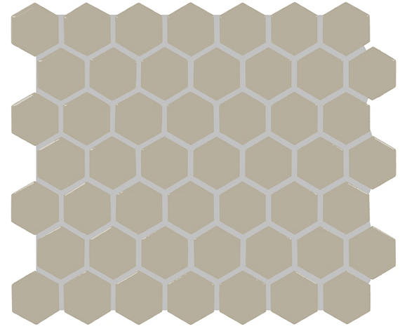 Color Wheel Mosaic Architectural Gray Herringbone 1X3 Glossy