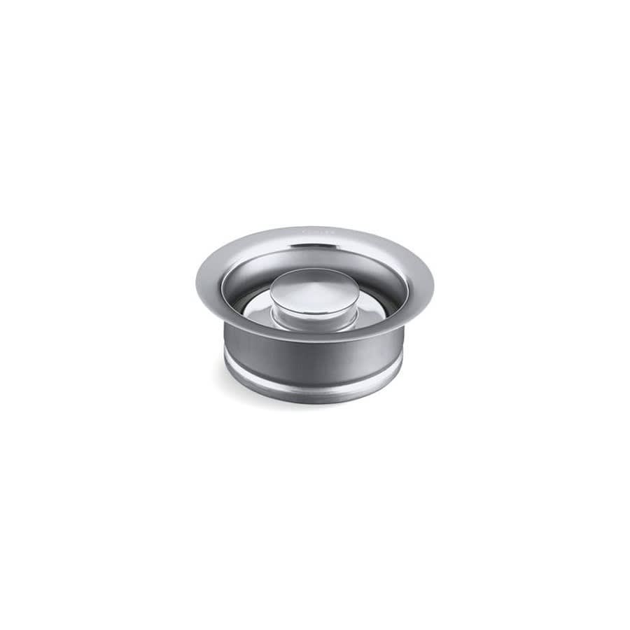 Disposal Flange With Stopper, Metal, Polished Chrome