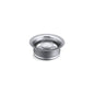 Disposal Flange With Stopper, Metal, Polished Chrome