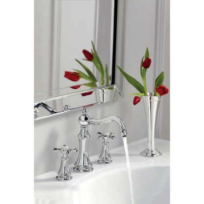 Weymouth Double Handle Widespread Bathroom Faucet - Pop-Up Drain Included