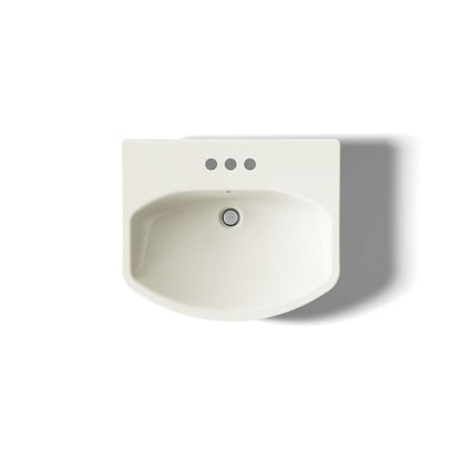 Cimarron 21" Pedestal Bathroom Sink with 3 Holes Drilled and Overflow