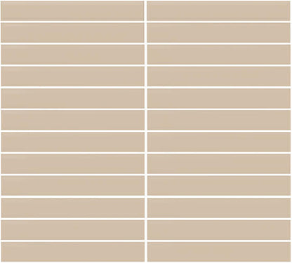Color Wheel Mosaic Matte Urban Putty Herringbone 1X3 Matte