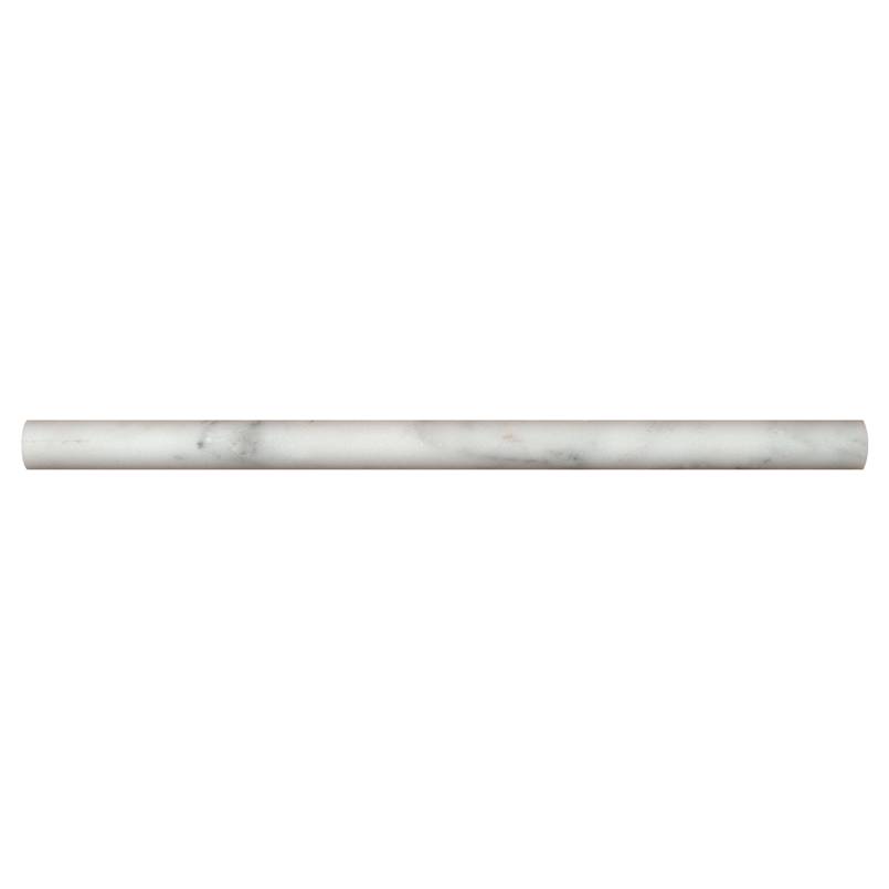 Greecian White 3/4x3/4x12 Polished Pencil Molding