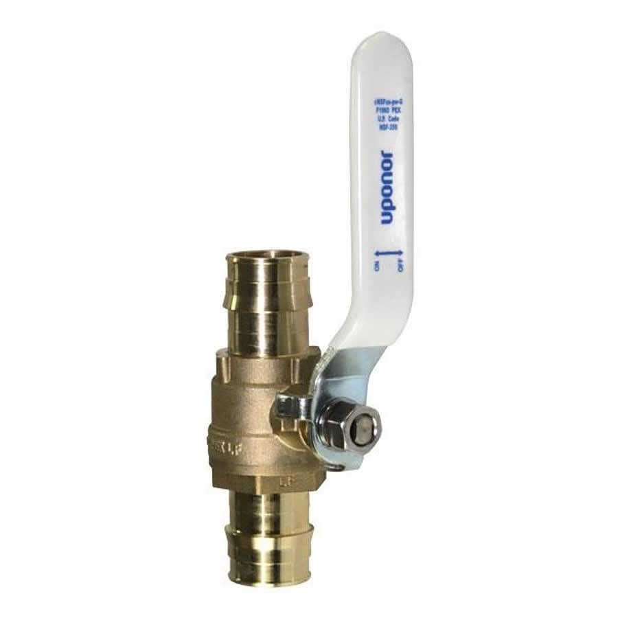 1-Piece Ball Valve, 1-1/4 in, Expansion PEX, Full Port, Stainless Steel Ball, Brass