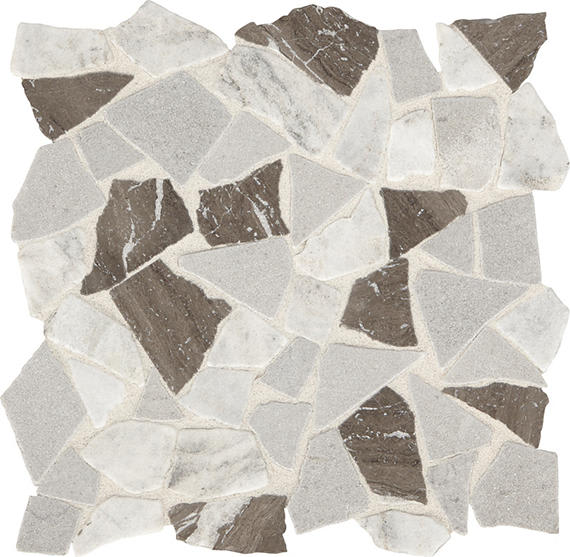 Presario Reverent Taupe Bld River Pebble Irregular Shape Mix