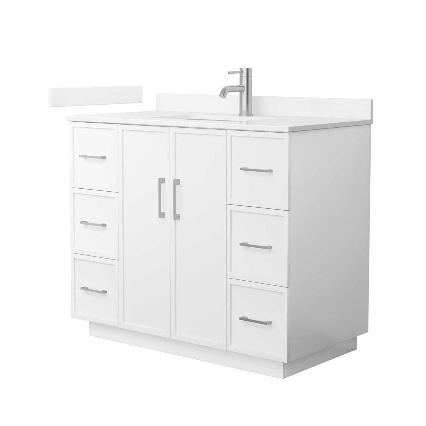 Elan Single Bathroom Vanity with Toe Kick - 42W x 35H x 22D