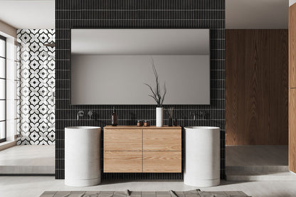 Black Matte Stack Pattern