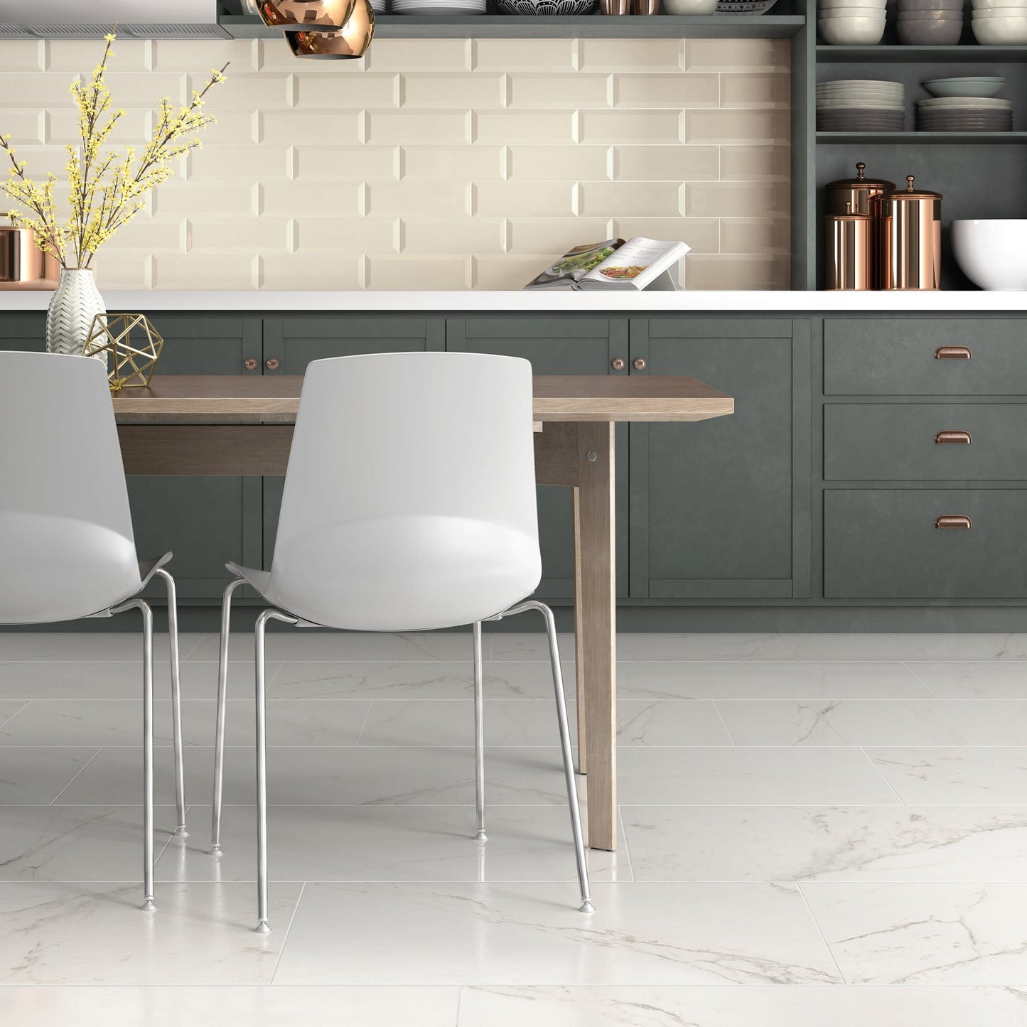 Classentino Marble Palazzo White Square 24X24 Polished